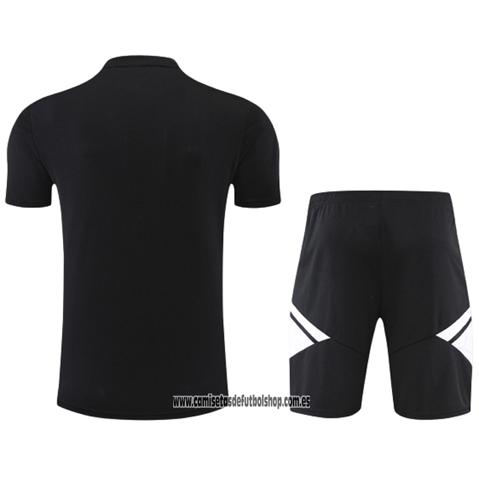 Chandal del Juventus 22-23 Manga Corta Negro - Pantalon Corto